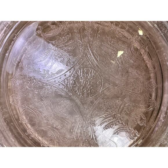 Federal Glass 'Madrid' Pink Depression Glass 6 Pieces Dinner Plates Bowls-Chips - Picture 9 of 9